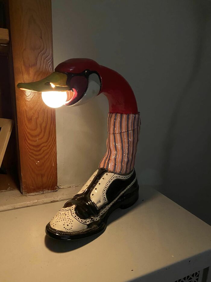 Goose Lamp Inherited To Me From My Grandpa That Has No Clue Where It Came From