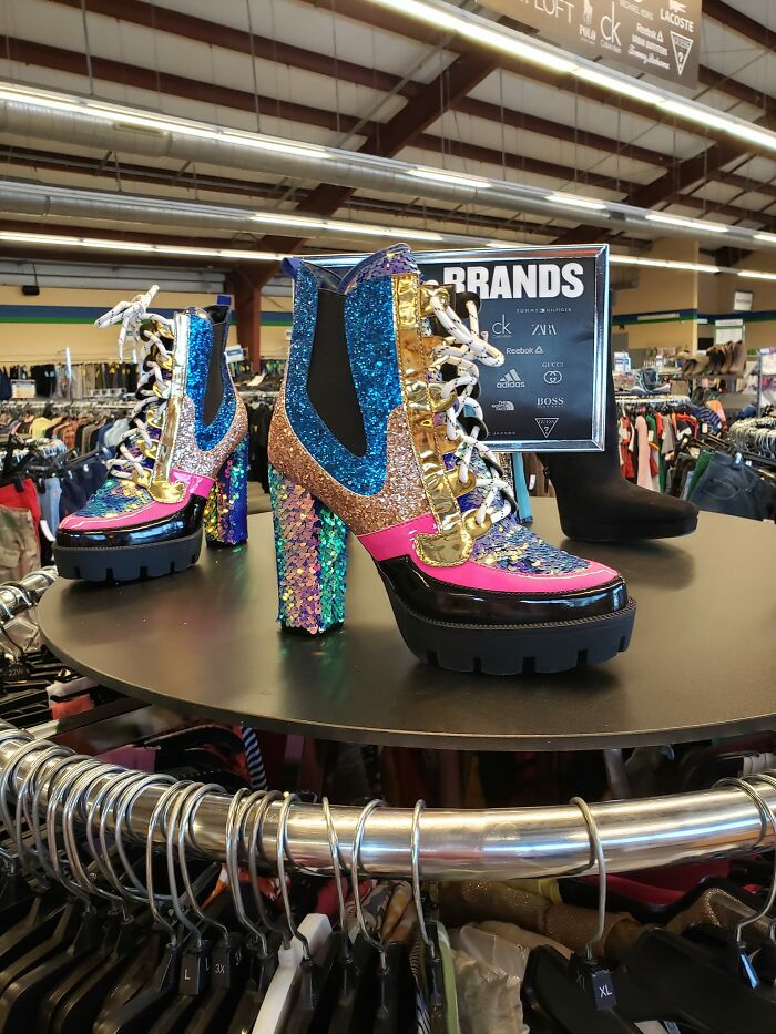 Found And Left At Goodwill In Lynn Haven Florida, Because There's No Way I Can Walk In Those