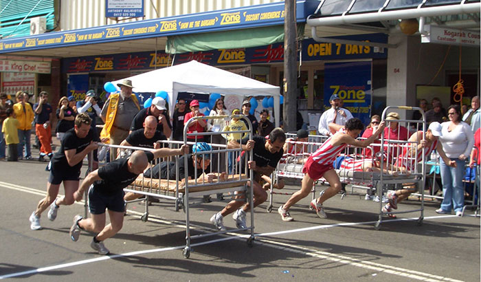 Bed Racing