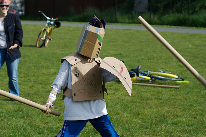 Cardboard Tube Fighting League