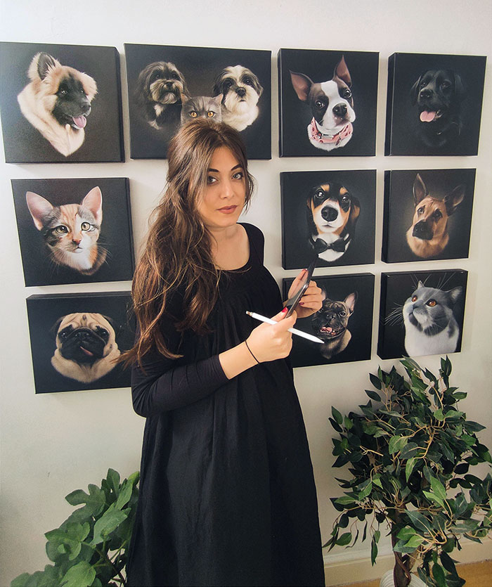 I Quit My Job To Pursuit My Passion In Art, Drawing Pet Portraits. Here's Some Of My Work