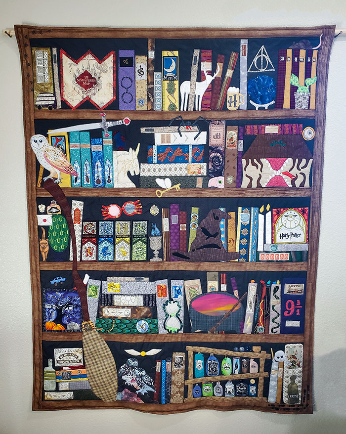 My Mom Made A Harry Potter Quilt For My Baby. It's So Nice. The Baby Isn't Allowed To Touch It