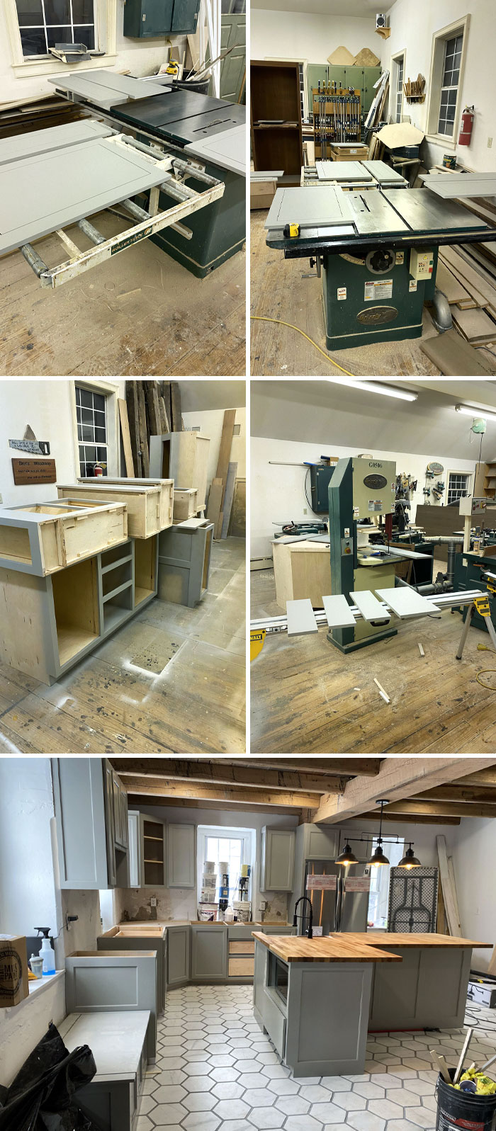 When You Tell Your Retired Cabinet-Building Father-In-Law That The Guys From Home Depot Said No To My Designs For My Kitchen. He Said: "Meet Me In My Shop"