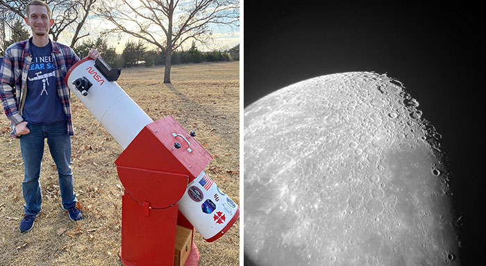 I'm 18 And I Just Finished Building My First Telescope. It's A 10" F/5.6 Dobsonian