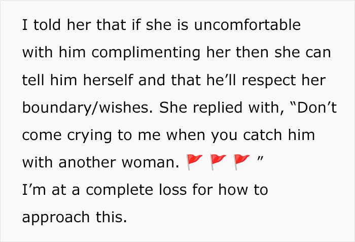 "As Someone Who Was Cheated On, Trust Me, I Know": Husband Gives Wife's Friend A Compliment, Drama Ensues "As Someone Who Was Cheated On, Trust Me, I Know": Husband Gives Wife's Friend A Compliment, Drama Ensues