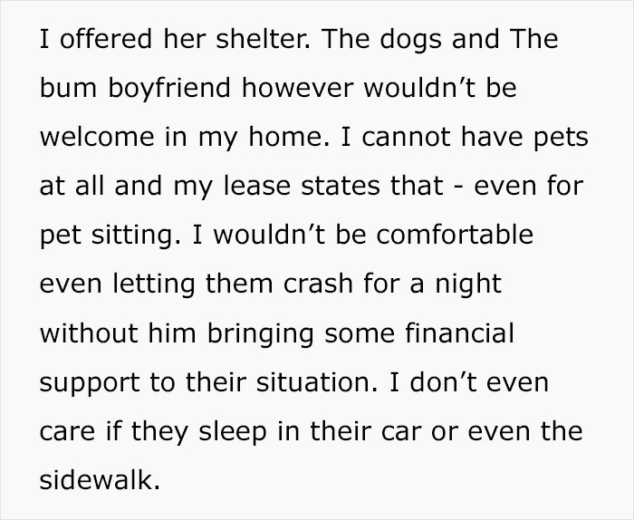 Woman Offers Her Homeless Friend Shelter But Won't Accept Her Loser Boyfriend And Dogs, Drama Ensues