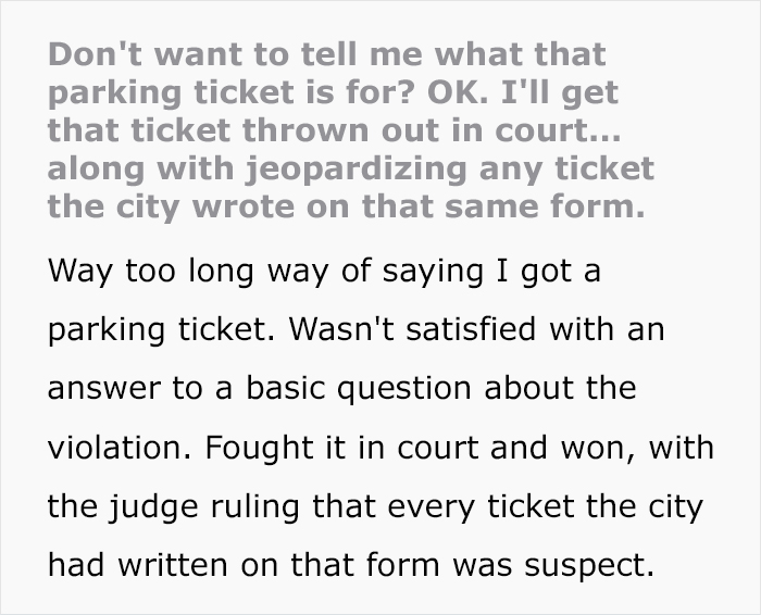 "We Don't Have To Tell You": Guy Goes To Court To Prove Every Parking Ticket His City Wrote Is Wrong