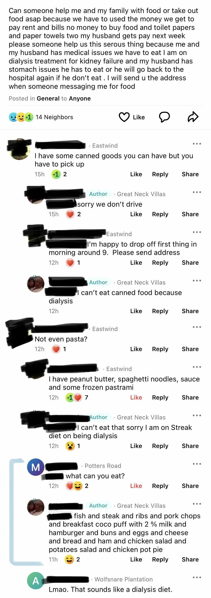 My Local Nextdoor Page This Morning