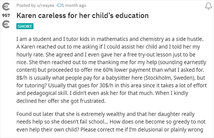 She Would Probably Not Pay Either