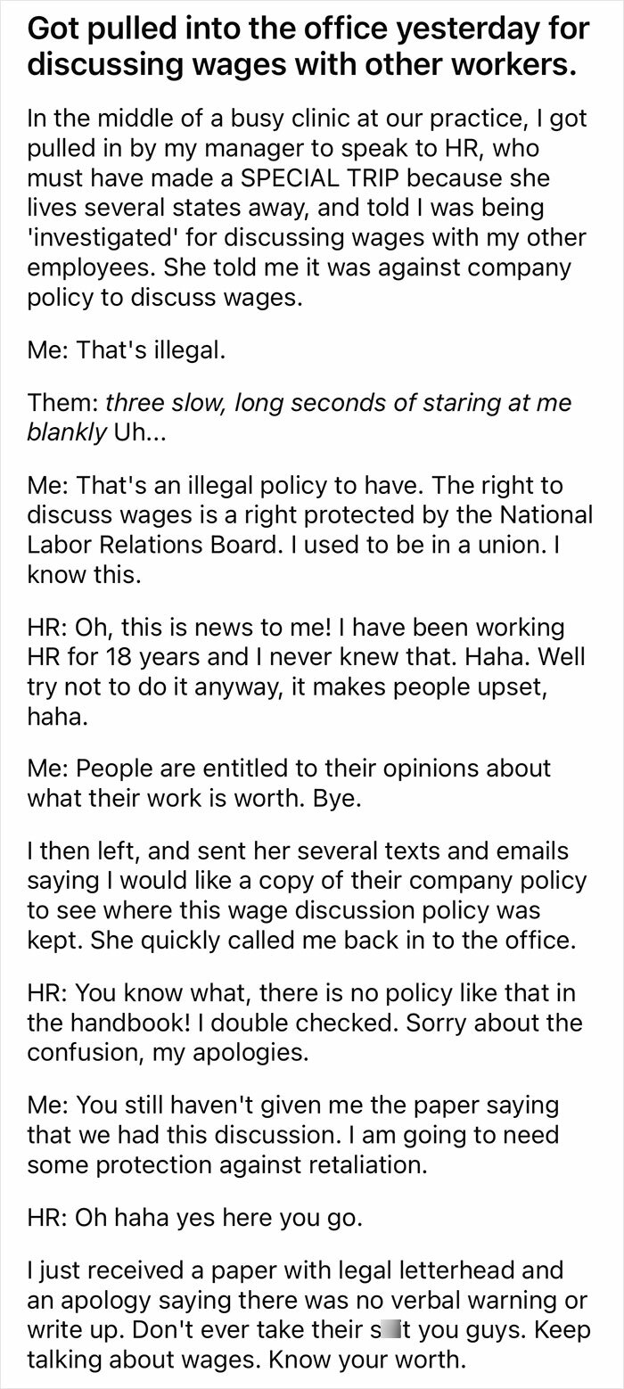 Sounds Like They Have Acted Illegally And Don’t Want The Boat Rocked