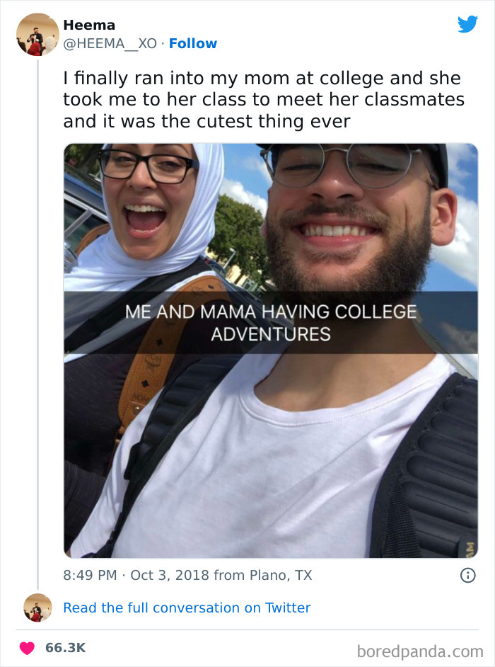 Going To Class With Mom