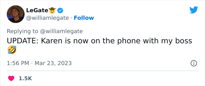 "Crazed Karen Threatens To Report Me To My Boss (Me)": Guy Shares Screenshots Of Crazed Karen, Gets Her Fired