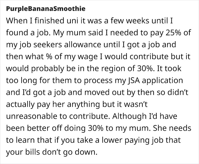 Mom Asks 18-Year-Old Daughter To Contribute £75 To Bills Since She Has A Job, The Daughter Finds It Outrageous Mom Asks 18-Year-Old Daughter To Contribute £75 To Bills Since She Has A Job, The Daughter Finds It Outrageous