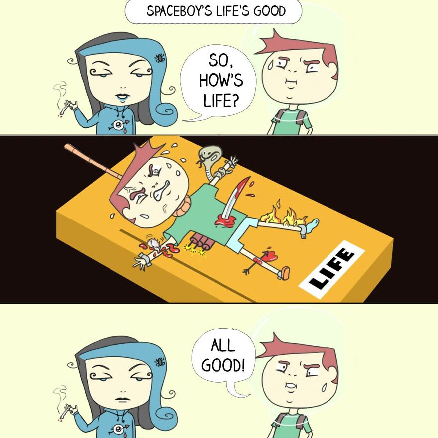 Artist’s 60 Hilariously Crazy Comics For People Who Love Dark Humor