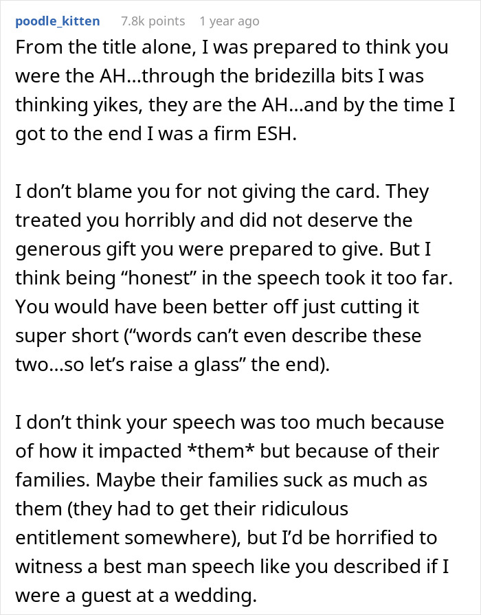 "If I Was A True Best Man, I Would Offer To Pay For The Bar Bill": Bridezilla Has A List Of Ridiculous Requirements For Best Man, He Surprises Her With A Toast "If I Was A True Best Man, I Would Offer To Pay For The Bar Bill": Bridezilla Has A List Of Ridiculous Requirements For Best Man, He Surprises Her With A Toast