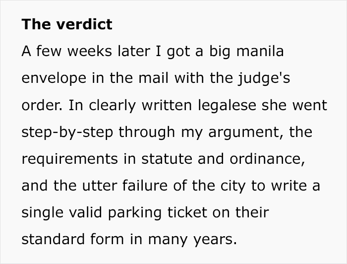 "We Don't Have To Tell You": Guy Goes To Court To Prove Every Parking Ticket His City Wrote Is Wrong