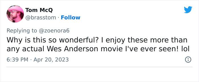 Peeps Are Sharing Moments Of Their Lives The Way Wes Anderson Would Shoot A Movie And It's Taking Off