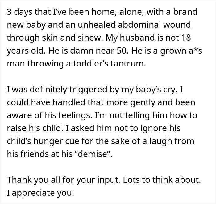 Wife Is Lost And Confused After Her Husband Leaves Her And Their Baby 10 Days After Her C-Section To Stay With His Friends Wife Is Lost And Confused After Her Husband Leaves Her And Their Baby 10 Days After Her C-Section To Stay With His Friends