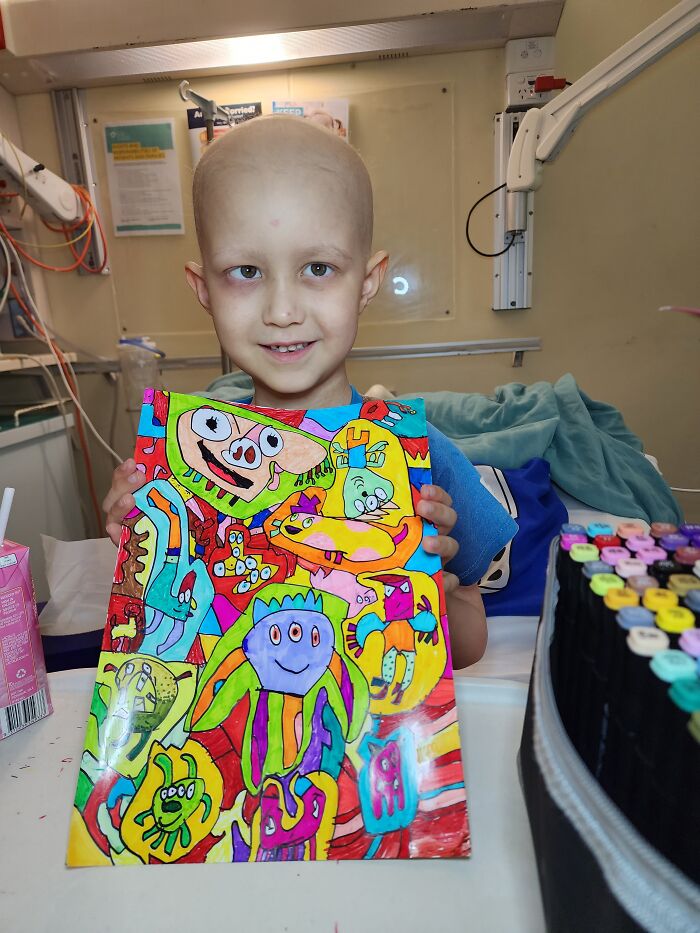 This Boy Is Fighting Rare Brain Cancer One Painting At A Time This Boy Is Fighting Rare Brain Cancer One Painting At A Time
