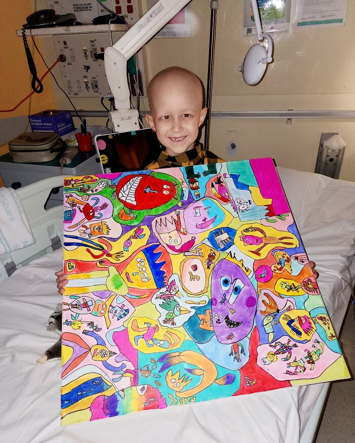 This Boy Is Fighting Rare Brain Cancer One Painting At A Time This Boy Is Fighting Rare Brain Cancer One Painting At A Time