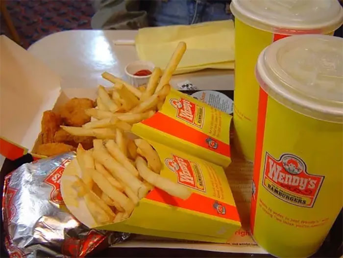 When The Wendy's Back Packaging Was Still Yellow