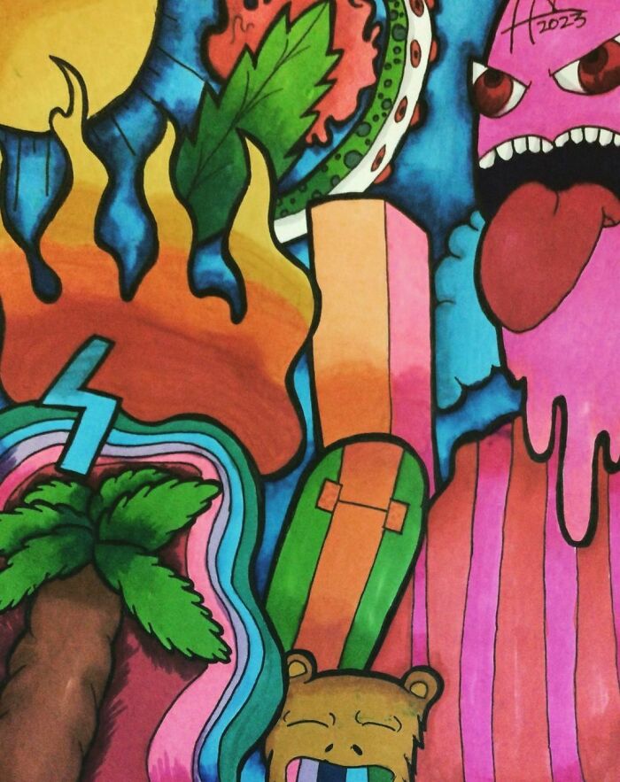 I Made These Artworks Inspired By Other Marker Creators