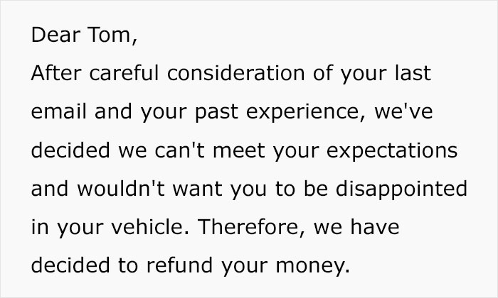 Customer&rsquo;s Entitlement Backfires When Car Dealership Cancels The Deal Last-Minute And Sells The Vehicle To Someone Else 