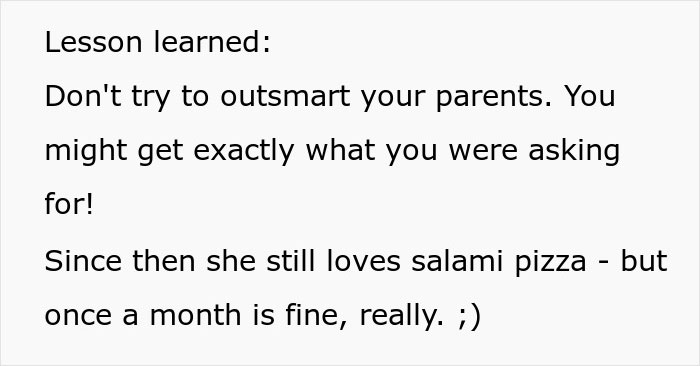 8-Year-Old Girl Finds Out The Meaning Of &ldquo;Careful What You Wish For&rdquo; When Mum Serves Her Nothing But Salami Pizza For A Week