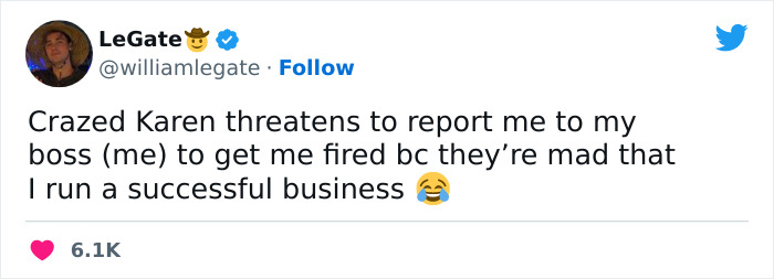 "Crazed Karen Threatens To Report Me To My Boss (Me)": Guy Shares Screenshots Of Crazed Karen, Gets Her Fired