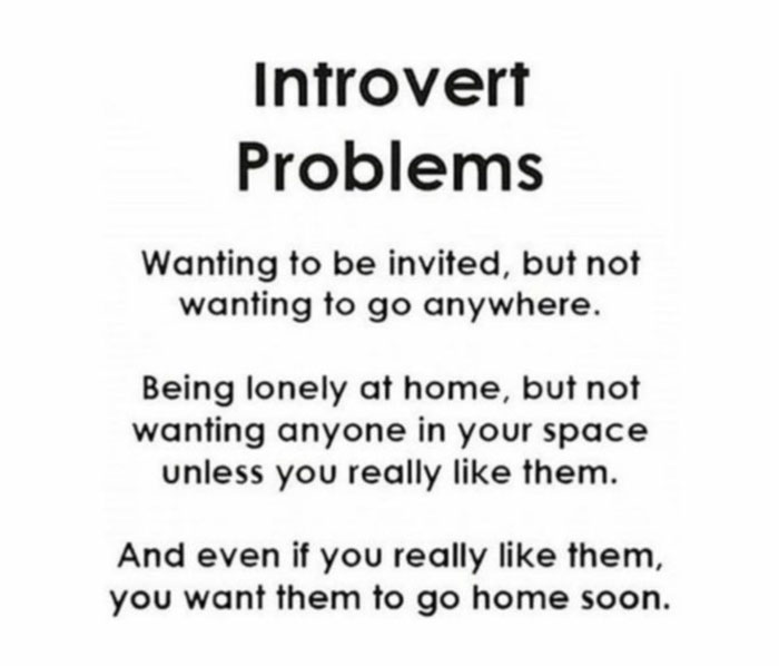 Introvert meme highlighting the humorous struggle of wanting to be invited but preferring solitude.