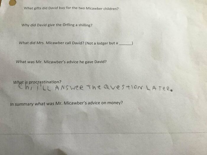 Well, I Answered The Question. Kind Of