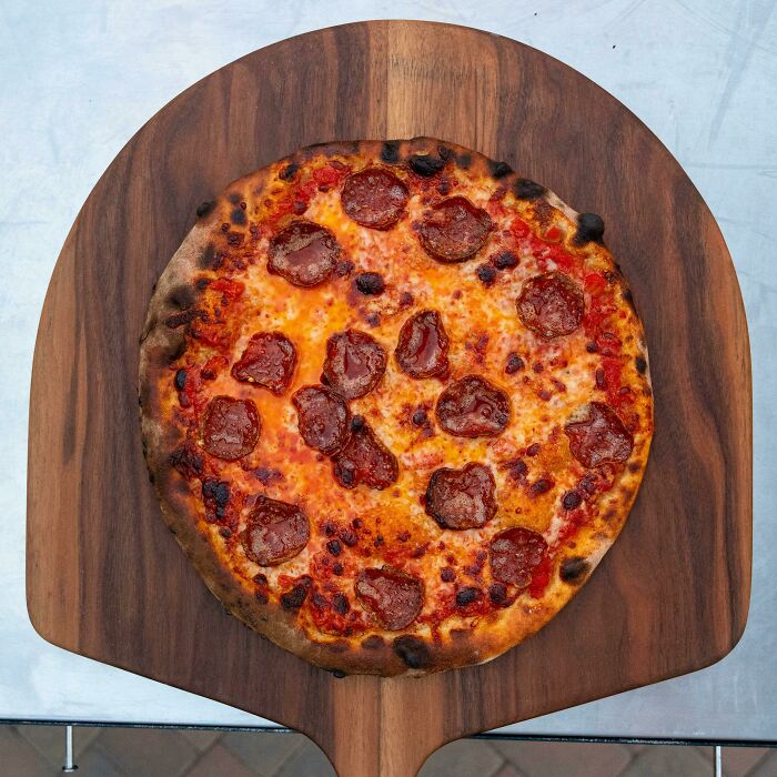 Mozzarella & Calabrese Salame Sourdough Pizza