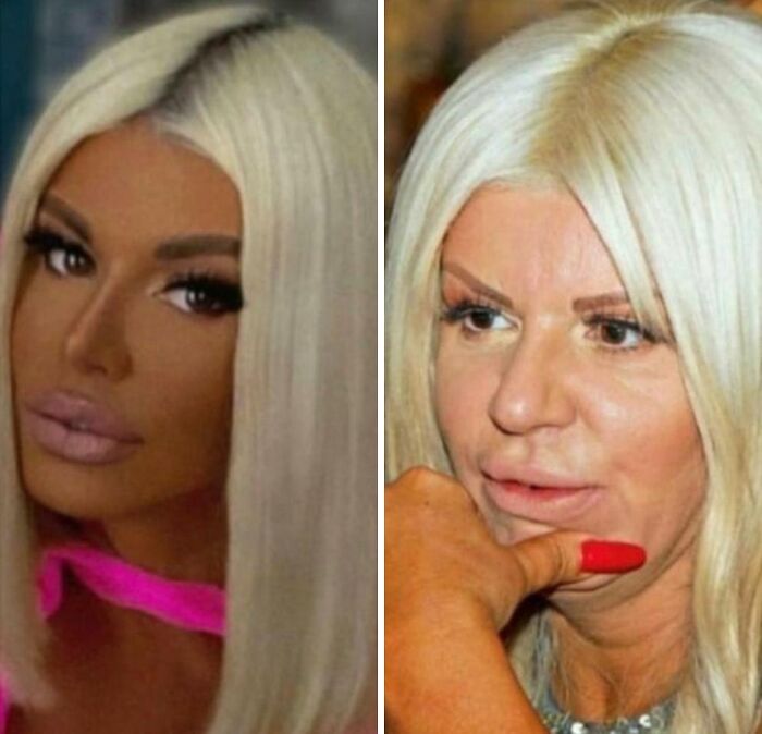 Pic She Posts vs. Pic Taken By A Fan