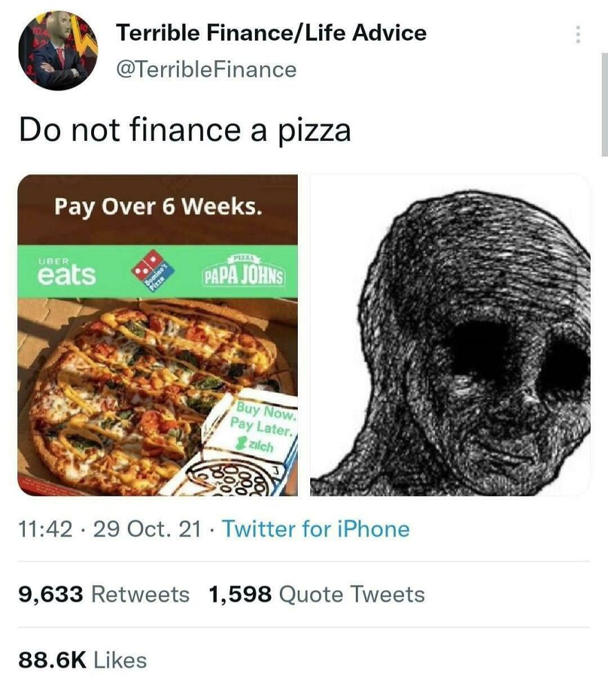 Financing Options For Pizza? Criminal Financing Options For Pizza? Criminal