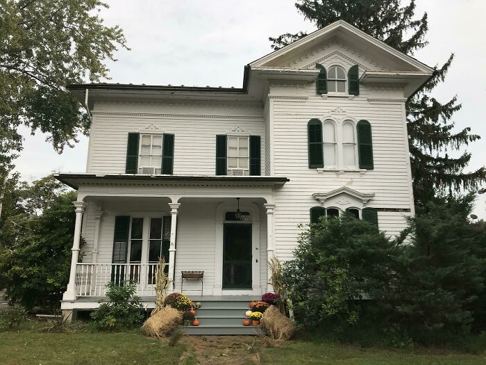 Our 1865 Victorian, Our First House, Decorated For Autumn And Only About 10% Renovated So Far