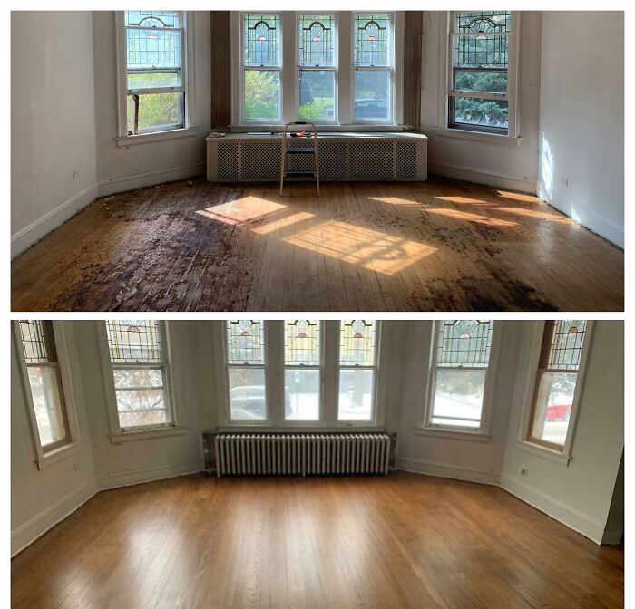 Far From Perfect, But I’m Proud Of Our DIY Job On Our Almost 100-Year Old Floors