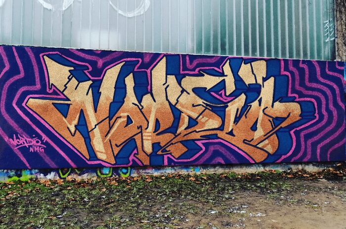 Colorful creative graffiti art on an urban wall transforming a blank space into a striking object of admiration.