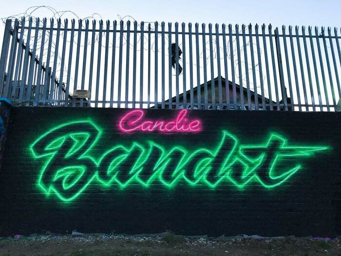 Painted A Faux Neon Piece Yesterday