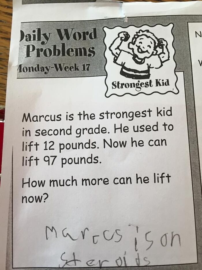 My Little Cousin Nails A Test Question