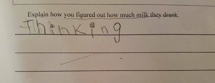 My Son's Best Answer This Week