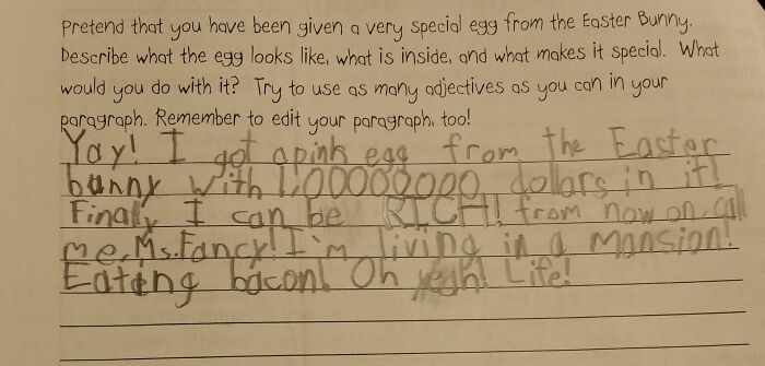 My Daughter Asked Me To Check Over Her Homework. She's 7. I've Never Been Prouder