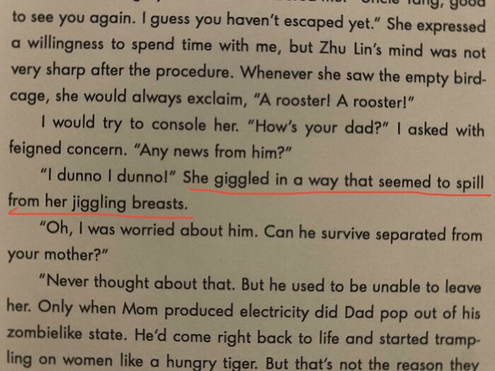 Ah Yes, The Kind Of Giggles That Spill From Your Breasts. Of Course The Girl Is “Just Turned 16” As Well. (Hospital By Han Song)