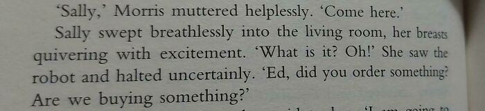 “Her Breasts Quivered With Excitement” Really??? (Sales Pitch By Philip K. Dick)