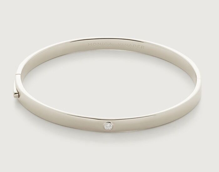 Monica Vinader Diamond Essential Bangle