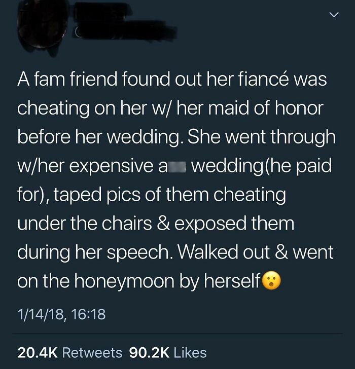 The Bride Continues With The Whole Wedding And Just Happens To Have Photos Of The Groom Cheating To Expose Him At The End With