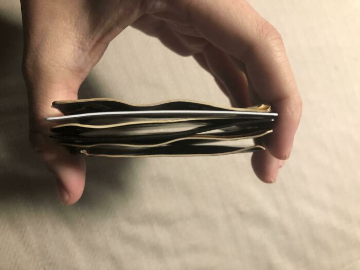 These Are All My Bank Cards, Id Cards And Gym Card, After My Cat Dragged My Wallet On The Heater