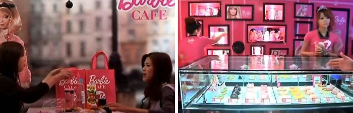 packages and other things in a barbie style