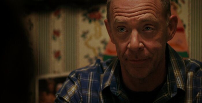 Mac wearing shirt with square print 