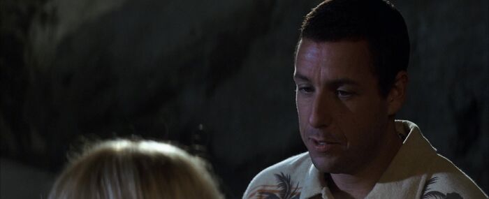 Henry wearing shirt with palms 