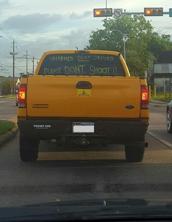 First Time I've Seen A Message Like This On A Vehicle